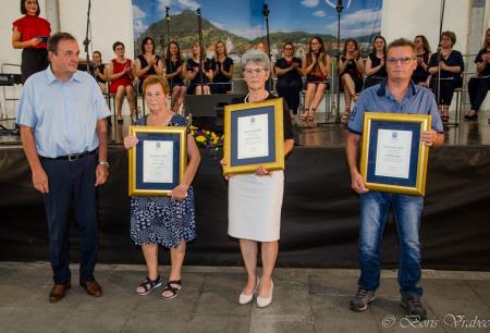 Župan Franc Zdolšek, Jožica Rajh, Dragica Cverle, Jože Vidic